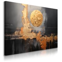Obraz Ścienny Do Salonu Sypialni Styl Glamour Złoto Abstrakcja 100cm x 70cm