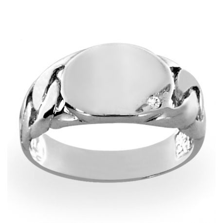 SREBRNY SYGNET Z CYRKONIĄ PRÓBA SREBRA 925 GRAWER GRATIS na Arena.pl