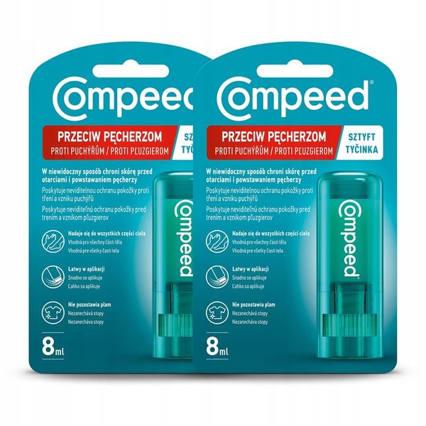 COMPEED sztyft przeciw pęcherzom i otarciom 8ml x2 zdjęcie 1