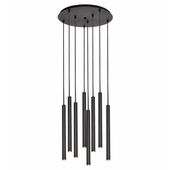 Minimalistyczna wisząca lampa LED Roll 11174802 Kaspa 33,6W 3000K czarna