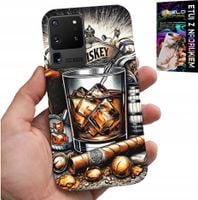 ETUI DO SAMSUNG GALAXY S20 Ultra - WHISKY CYGARO WZORY DLA MĘŻCZYZN PLECKI