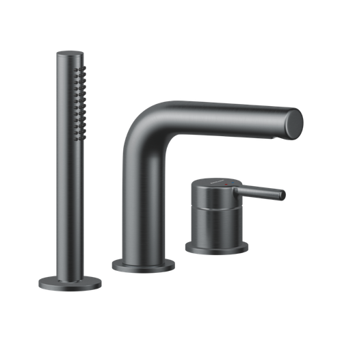 PI bateria wannowa 3 otworowa, grafit szczotkowany na Arena.pl