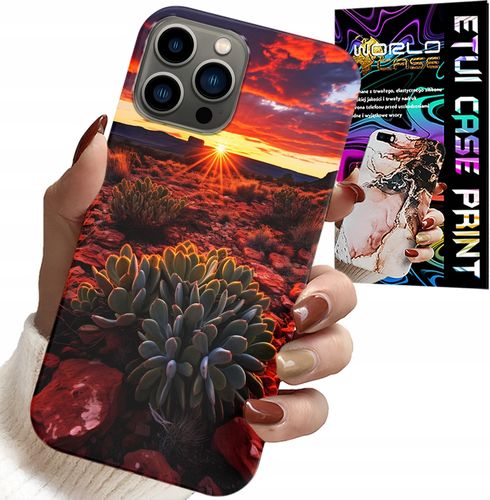 ETUI DO IPHONE 13 PRO MAX - MEKSYKAŃSKA PUSTYNIA WIDOKI CASE + SZKŁO na Arena.pl
