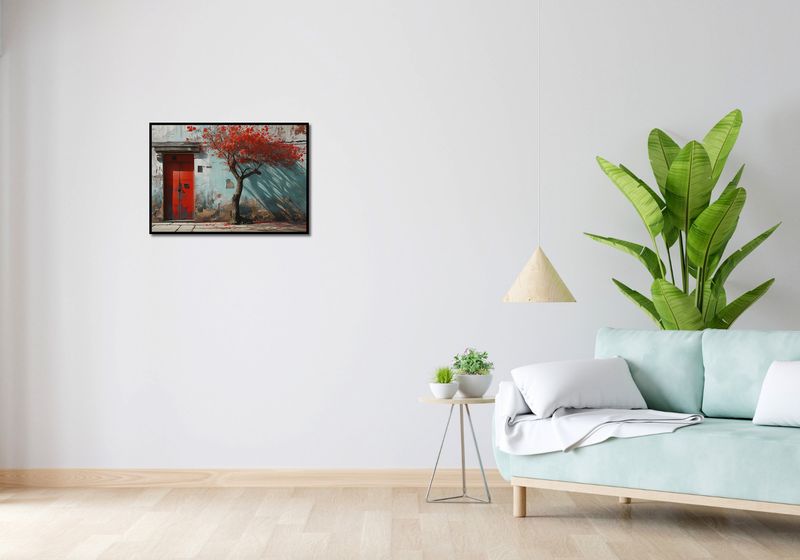 Plakat 66,5x46,5cm Widok Na Dawne zdjęcie 4