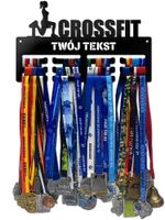 Wieszak na medale CROSSFIT twoje imię dowolny tekst 233.3
