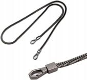 Pasek Torebki Torby Łańcuch Długi Czarny Pancerka