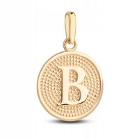 ZŁOTA WYJĄTKOWA ZAWIESZKA MEDALIK LITERKA B 585