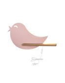 Bird lampa kinkiet 5W LED 4000K iq kids z przew różowy