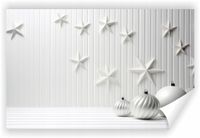 Fototapeta PREMIUM STRUKTURA ZMYWALANA kompozycja dekoracji świątecznych