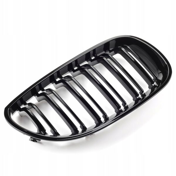 BMW E60 E61 GRILL NERKI M5 CZARNY POŁYSK 2003-2010 zdjęcie 3