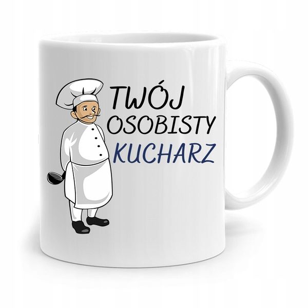 Kubek Dla Kucharza Kucharki Twój Osobisty Kucharz Z Nadrukiem Ze Zdjęciem zdjęcie 1