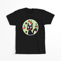 Koszulka Czarna - Podniebna poczta Kiki - WYBIERZ KOLOR KOSZULKI I FASON Damska 2XL