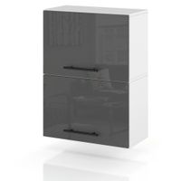 Szafka Kuchenna Wisząca Klapowa Modułowa 50cm Spremium Szary Połysk