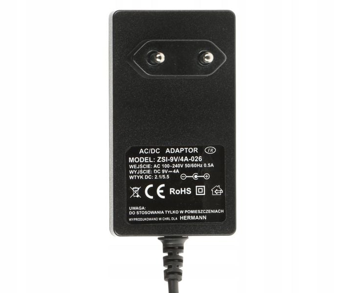 ZASILACZ 9V/4A/5.5-V2 DA zdjęcie 4