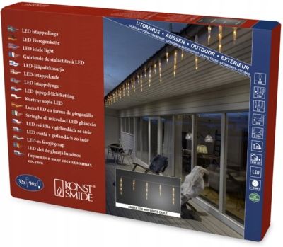 Kurtyna świetlna Konstsmide sople do 10 lampek na Arena.pl