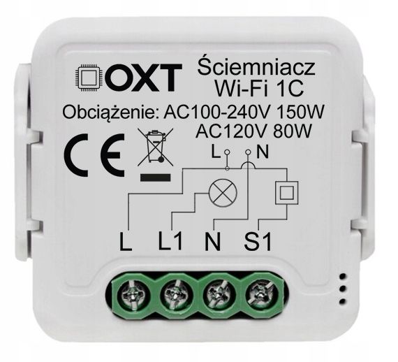 OXT Mini Ściemniacz 1 Obwód WiFi TUYA zdjęcie 1