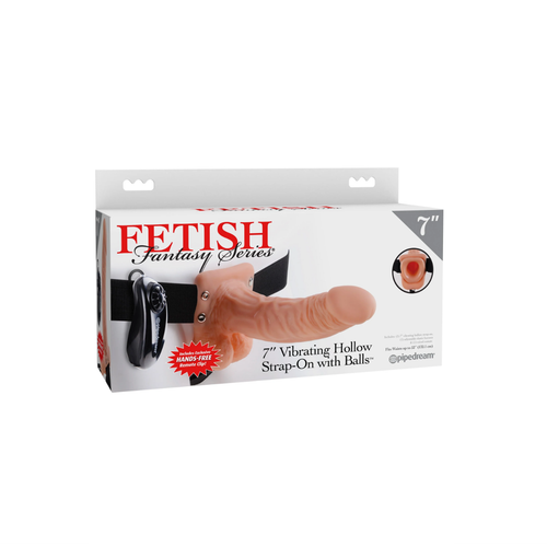 uprząż fetish fantasy series 7" vibrating hollow strap-on pipedream na Arena.pl