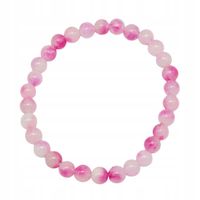 Bransoletka z kamieni naturalnych Kwarc różowy 6mm