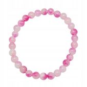 Bransoletka z kamieni naturalnych Kwarc różowy 6mm