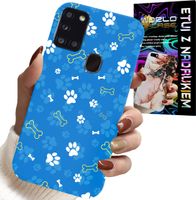 ETUI DO SAMSUNG GALAXY A21s - ŁAPKI KOŚCI PIES PATROL WZORY DLA DZIECI