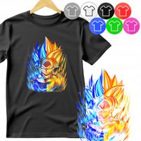 KOSZULKA DZIECIĘCA T-SHIRT - DRAGON BALL GOKU VEGETA SMOK KULE - XS 110-116