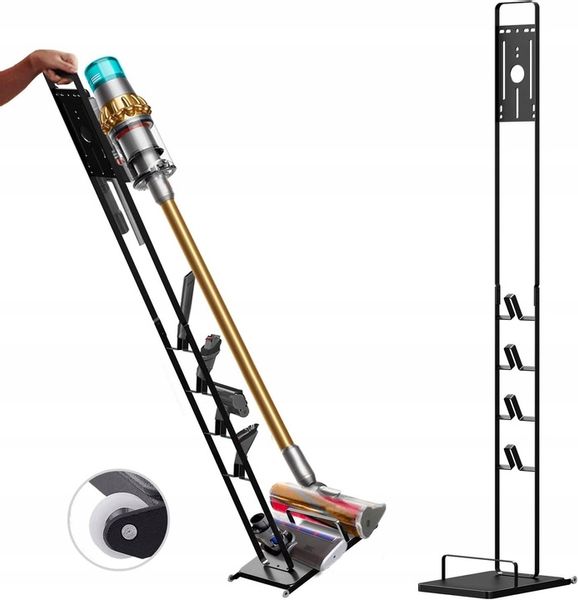 SOLIDNY STOJAK DO DYSON UCHWYT WIESZAK NA KÓŁKACH V6 V7 V8 V10 V11 V12 V15 zdjęcie 4