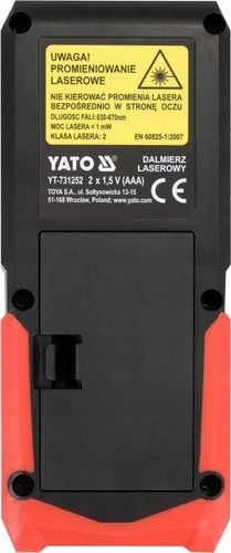 DALMIERZ LASEROWY CYFROWY MIERNIK ODLEGŁOŚCI 100M YATO na Arena.pl