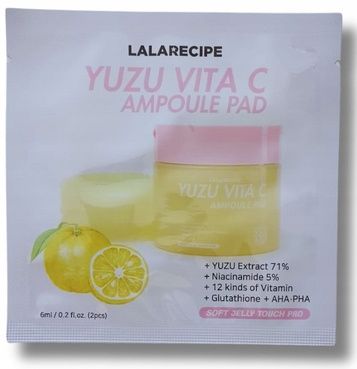 LalaRecipe Yuzu Vita C Ampoule Pad Rozjaśniające płatki z witaminą C 2szt na Arena.pl