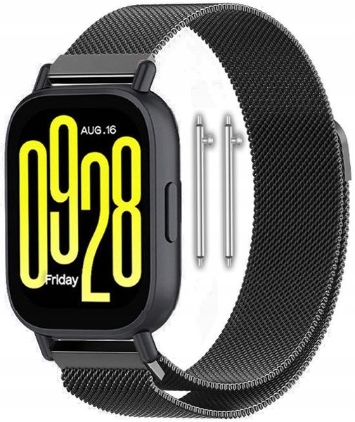 PASEK BRANSOLETA DO XIAOMI REDMI WATCH 5 ACTIVE / 5 LITE - CZARNY zdjęcie 1