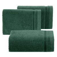 Ręcznik bawełniany frotte z ozdobną bordiurą ABBIE 40X60 c. zielony