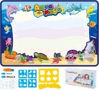 MATA WODNA DO MALOWANIA RYSOWANIA 150x90 PIECZĄTKI FORMY PISAKI ZESTAW XXXL