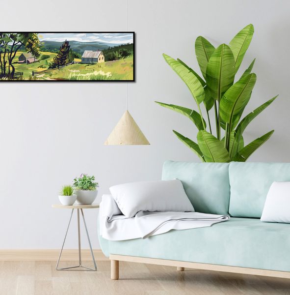 Plakat 95x33cm Bujna Wieś zdjęcie 4