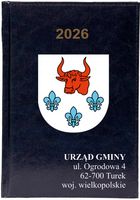 Kalendarz A5 2026 tygodniowy KSIĄŻKOWY TERMINARZ DLA urzędu gminy nadruk