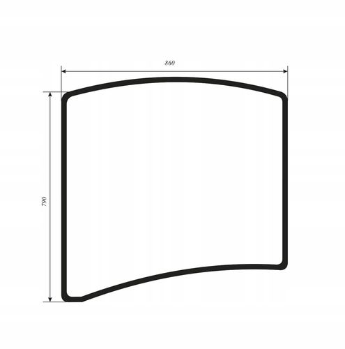 Szyba tylna JCB 8040, 8045, 8050, 8055, 8065 ZTS, RTS, 827/80331 na Arena.pl