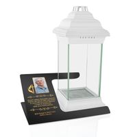 ZNICZ DEDYKACJA XXL PODSTAWKA na GRÓB STATUETKA