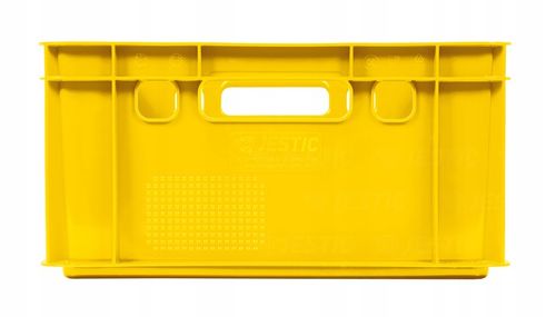 SKRZYNKA POJEMNIK EURO E2 ŻÓŁTA PLASTIKOWA MOCNA na Arena.pl