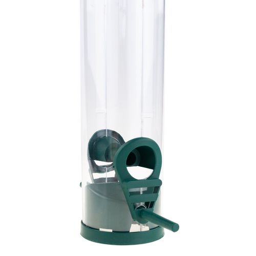 KARMNIK DLA PTAKÓW PRZEZROCZYSTY Z PODNÓŻKIEM na karmę Z DASZKIEM ZIARNA na Arena.pl