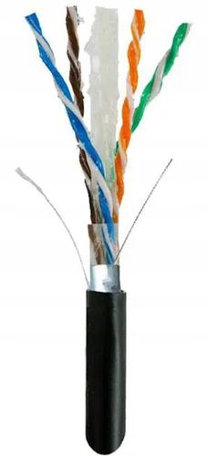 KABEL PRZEWÓD SKRĘTKA FTP ZEWNĘTRZNY ŻELOWANY RJ45 kat6 100m E6173 EUROKOMP na Arena.pl