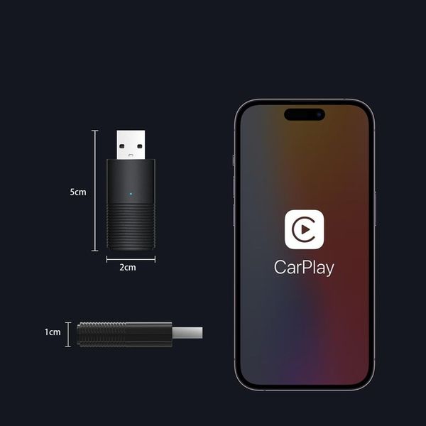 Bezprzewodowy Adapter Mini USB CarPlay do iPhone iOS zdjęcie 10