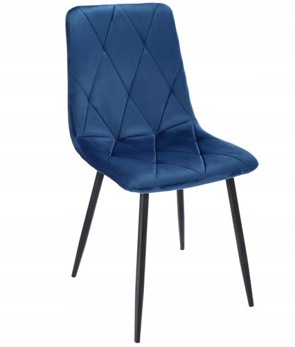 4 x krzesło tapicerowane pikowane welur nowoczesne na Arena.pl