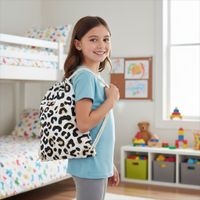 Plecak Worek Bawełniany dla dzieci 35x45 - Wzór Panterka