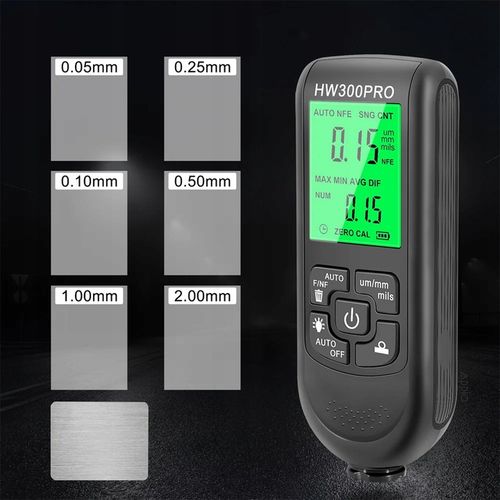 Dokładny Miernik grubości lakieru Tester Sonda z wyświetlaczem LCD 0~2000um na Arena.pl