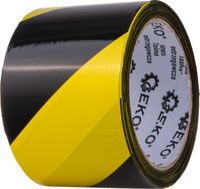 Geko Taśma ostrzegawcza żółto-czarna 100m x 70mm