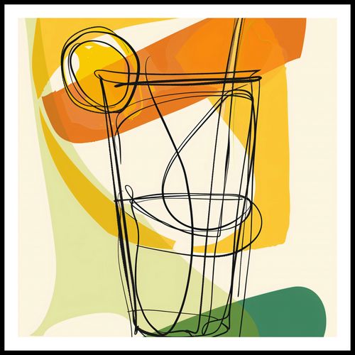 Plakat 70x70cm Koktajl Artystyczny na Arena.pl
