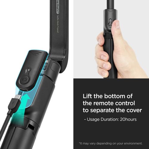 spigen s580w magsafe bluetooth selfie stick long tripod black na Arena.pl
