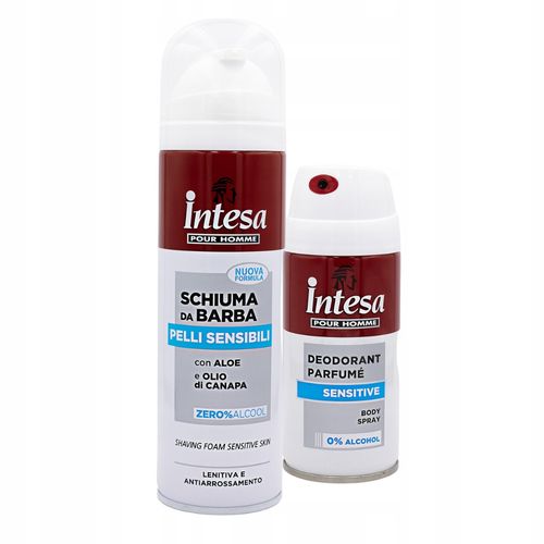 Intesa Men Dezodorant Sensitive 150 Ml + Intesa Pianka Do Golenia Sensitive na Arena.pl