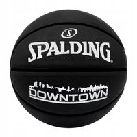 SPALDING DOWNTOWN BLACK piłka do koszykówki rozmiar 7 na orlik STREETBALL