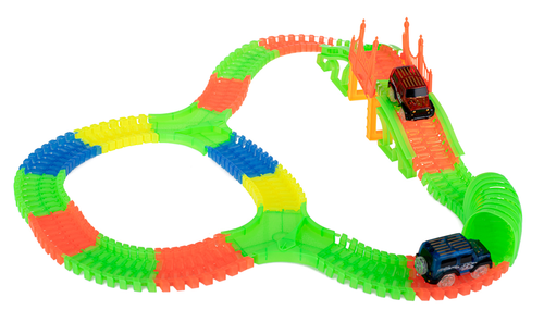 Tor samochodowy świecący Magic car 314 elemntów na Arena.pl