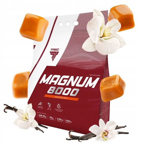 TREC MAGNUM 8000 5450g MEGA MOCNY GAINER NA MASĘ BIAŁKO WĘGLOWODANY na Arena.pl