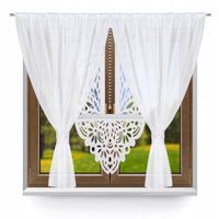 P10 Firana nowoczesna KOMPLET do salonu sypialni panel ekran glamur 400x145